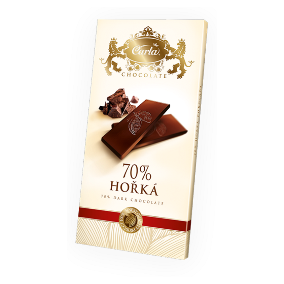 Levně CARLA Hořká čokoláda 70% 80 g