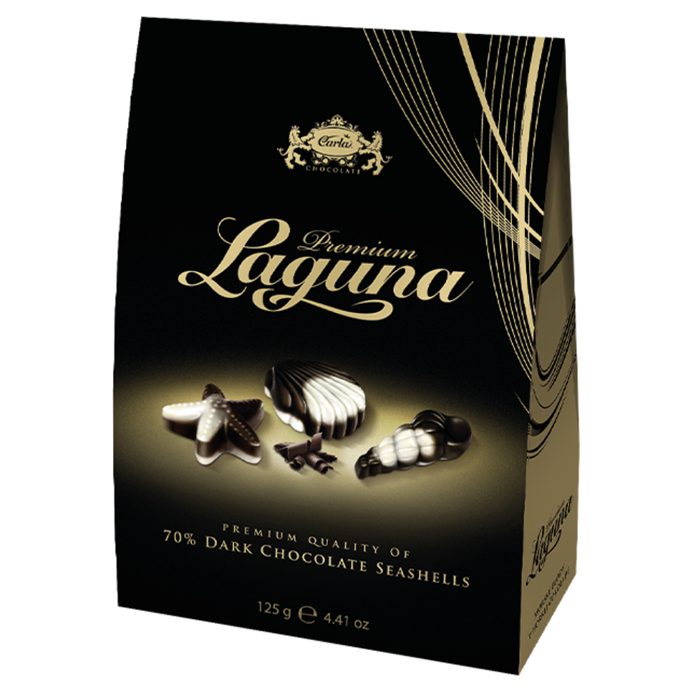 E-shop CARLA Laguna premium bílá a hořká čokoláda 125 g