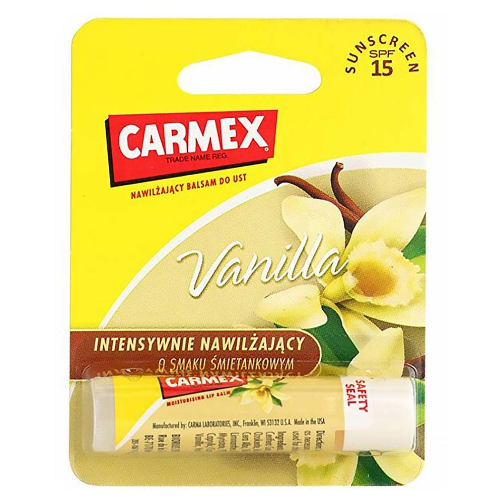 Levně CARMEX Balzám na rty ultra hydratační SPF 15 Vanilka 4,25 g