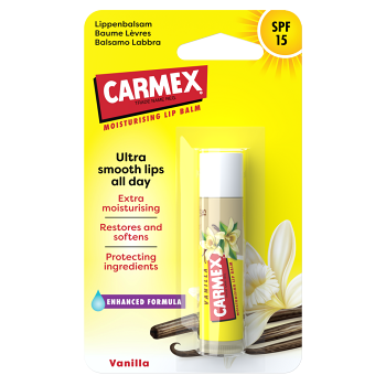 CARMEX Balzám na rty ultra hydratační SPF 15 Vanilka 4,25 g (Balzámy na rty) - Hydratační