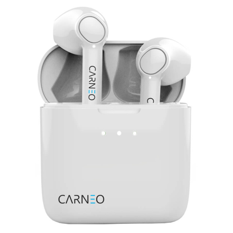 Levně CARNEO S8 bluetooth bezdrátová sluchátka bílá