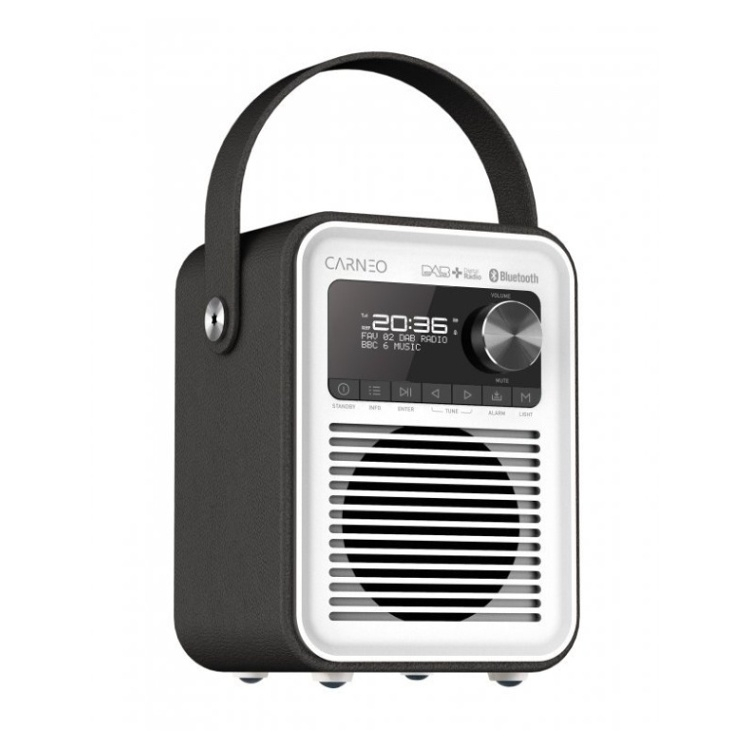 CARNEO D600 Rádio DAB+, FM, BT, black/white