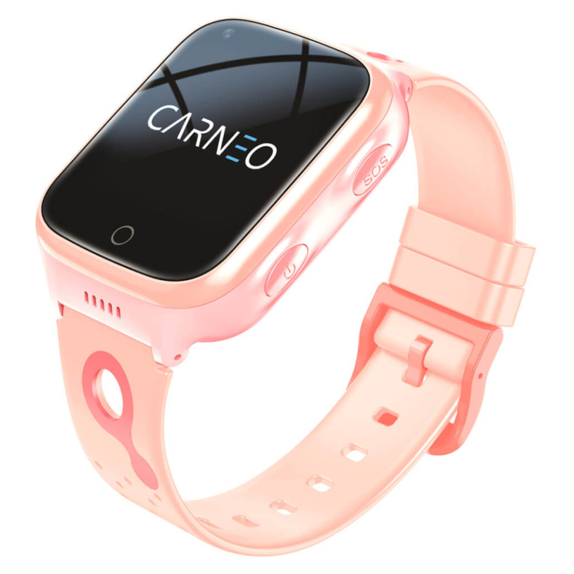 Levně CARNEO GuardKid+ 4G Platinum pink dětské chytré hodinky