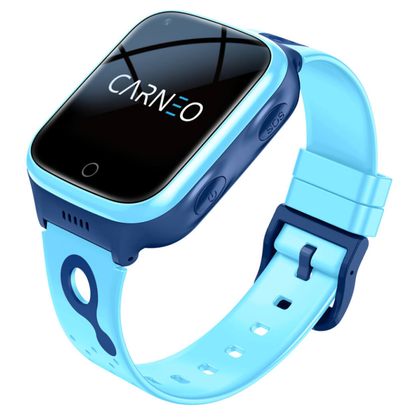 Levně CARNEO GuardKid+ 4G Platinum blue dětské chytré hodinky