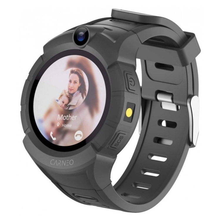 Levně CARNEO GuardKid+ black mini chytré hodinky pro děti