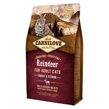 CARNILOVA Reindeer Grain granule pro kočky 2 kg