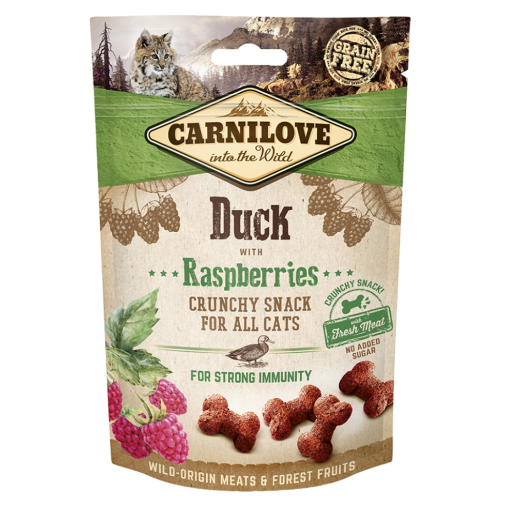 CARNILOVE Cat Crunchy Snack Duck&Raspberries 50 g