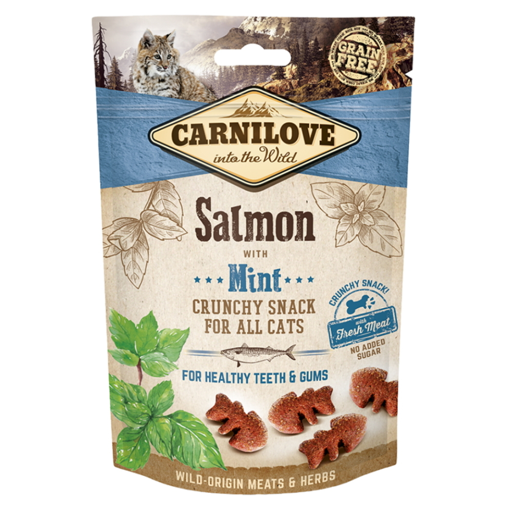 Levně CARNILOVE Cat Crunchy Snack Salmon&Mint 50 g
