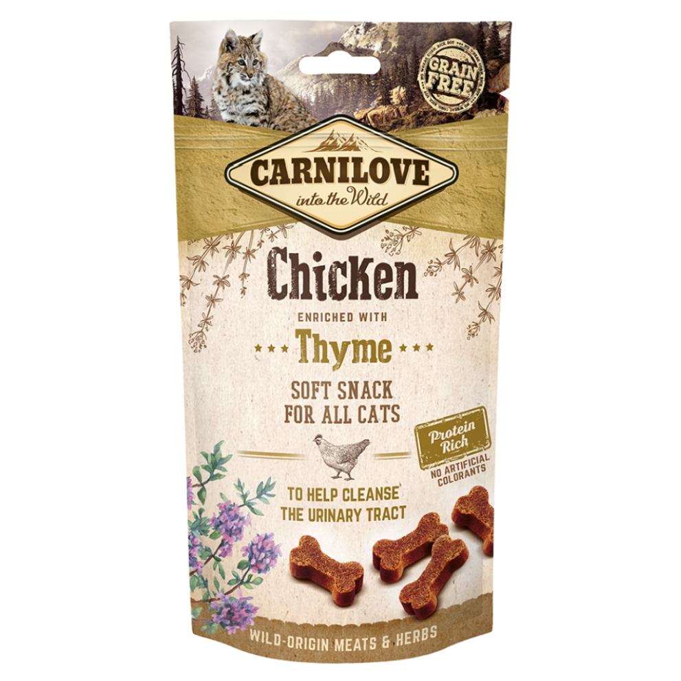 E-shop CARNILOVE Cat Semi Moist Snack Chicken&Thyme 50 g