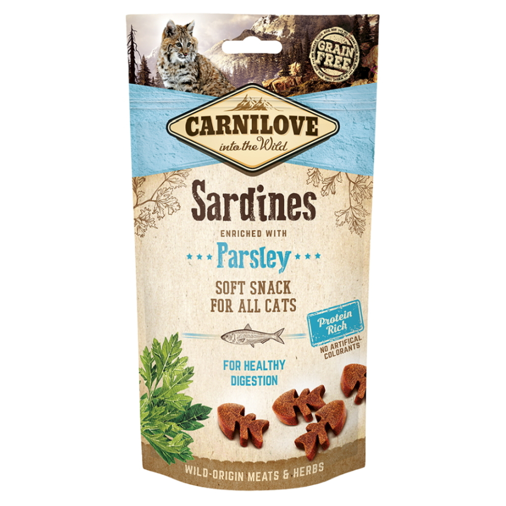 E-shop CARNILOVE Cat Semi Moist Snack Sardine&Parsley 50 g
