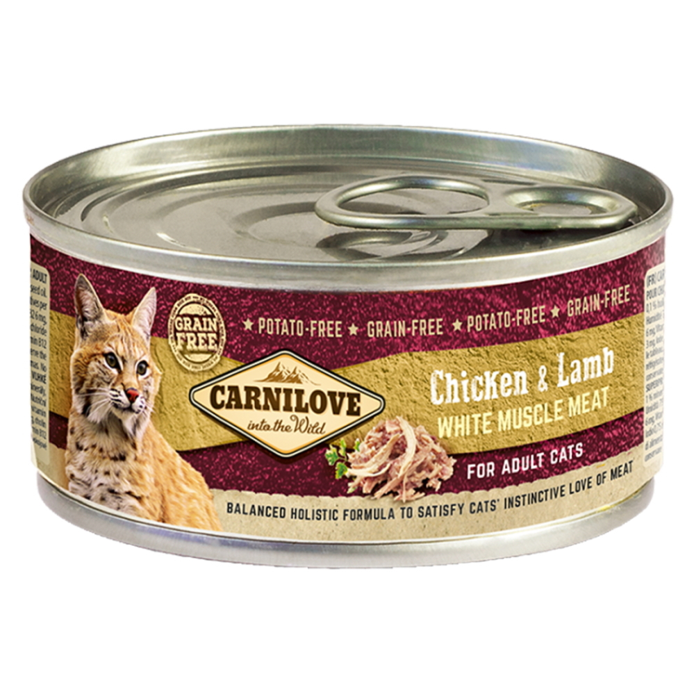Levně CARNILOVE Cat adult chicken & lamb konzerva pro kočky 100 g