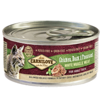 CARNILOVE Cat chicken duck & pheasant konzerva pro kočky 100 g - Lékárna.cz