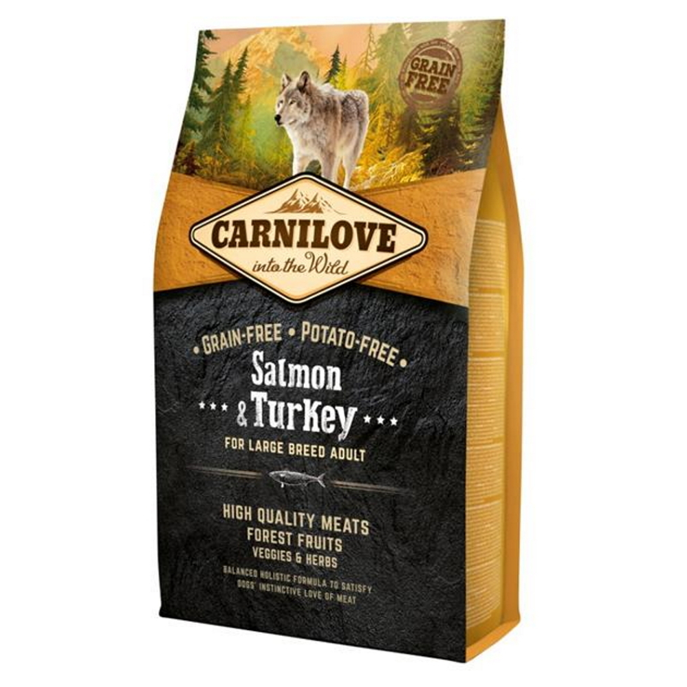 E-shop CARNILOVE Adult Salmon & Turkey granule pro psy velkých plemen 1 ks, Hmotnost balení: 12 kg