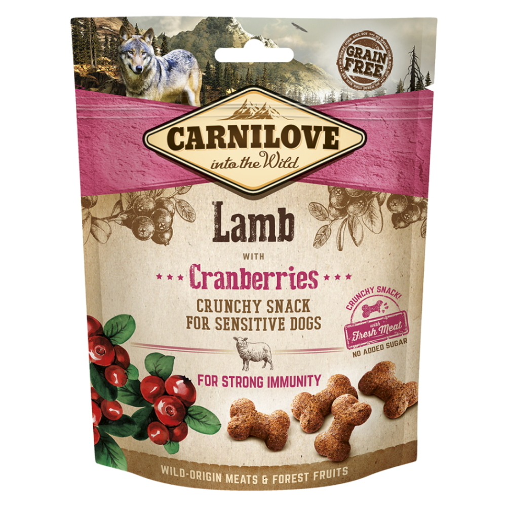 Levně CARNILOVE Dog crunchy snack lamb&cranberries 200 g