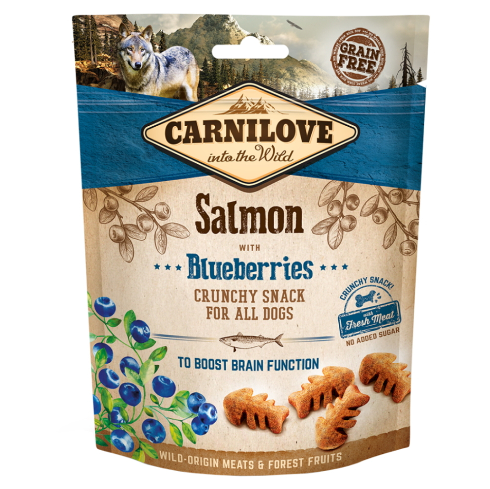 Levně CARNILOVE Dog crunchy snack salmon&blueberries 200 g