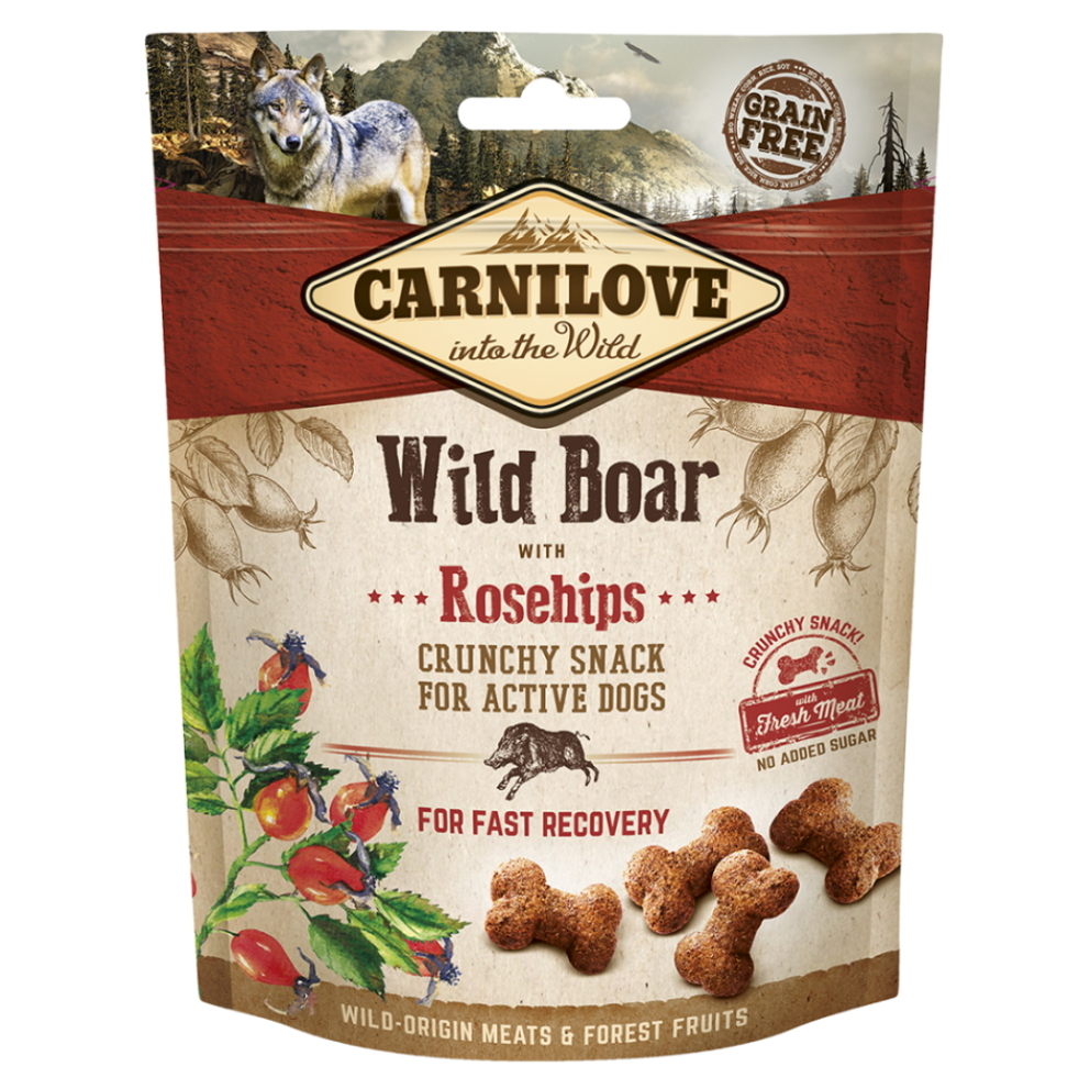 E-shop CARNILOVE Dog crunchy snack wild boar&rosehips 200 g