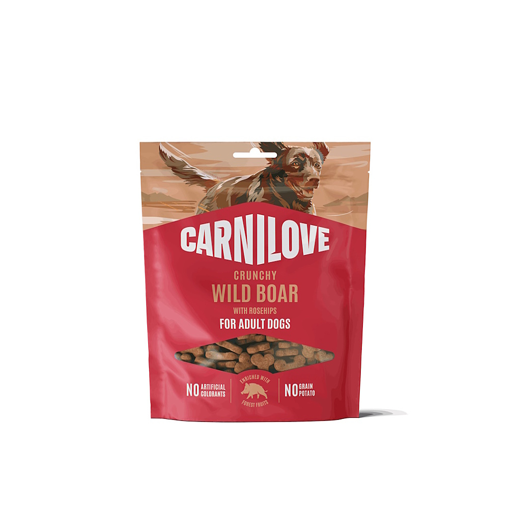 CARNILOVE Crunchy snack pamlsek pro psy divočák s šípky 200 g
