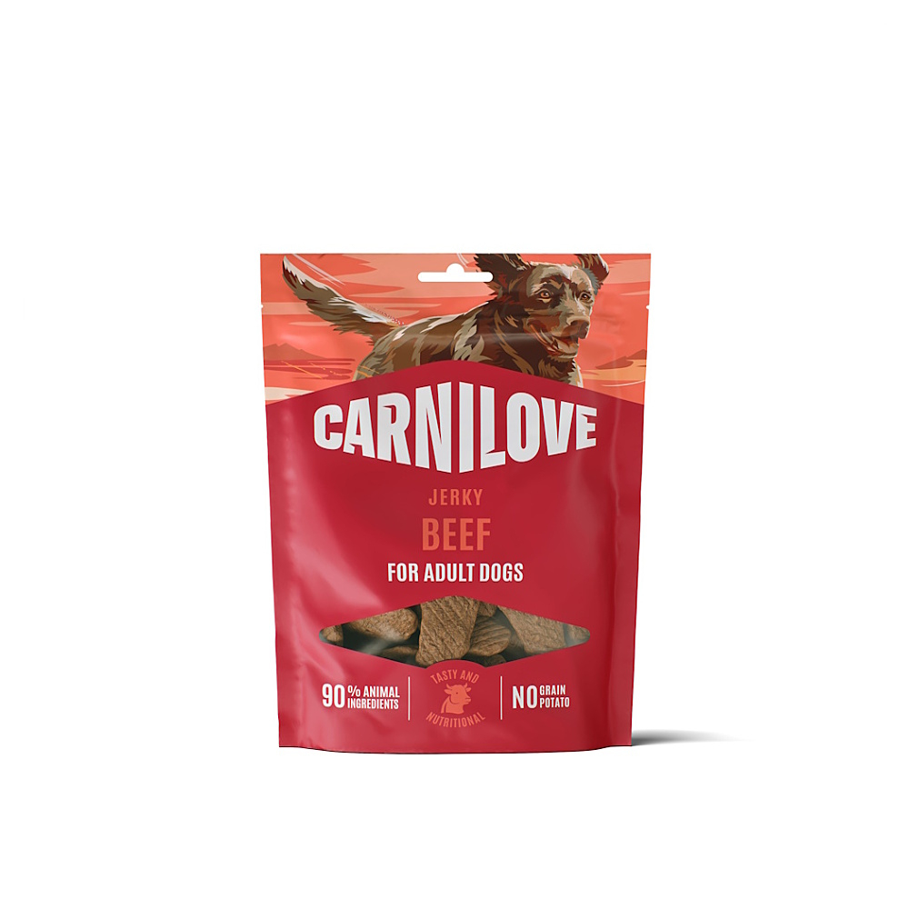 CARNILOVE Dog jerky beef sušené hovězí filety pro psy 100 g