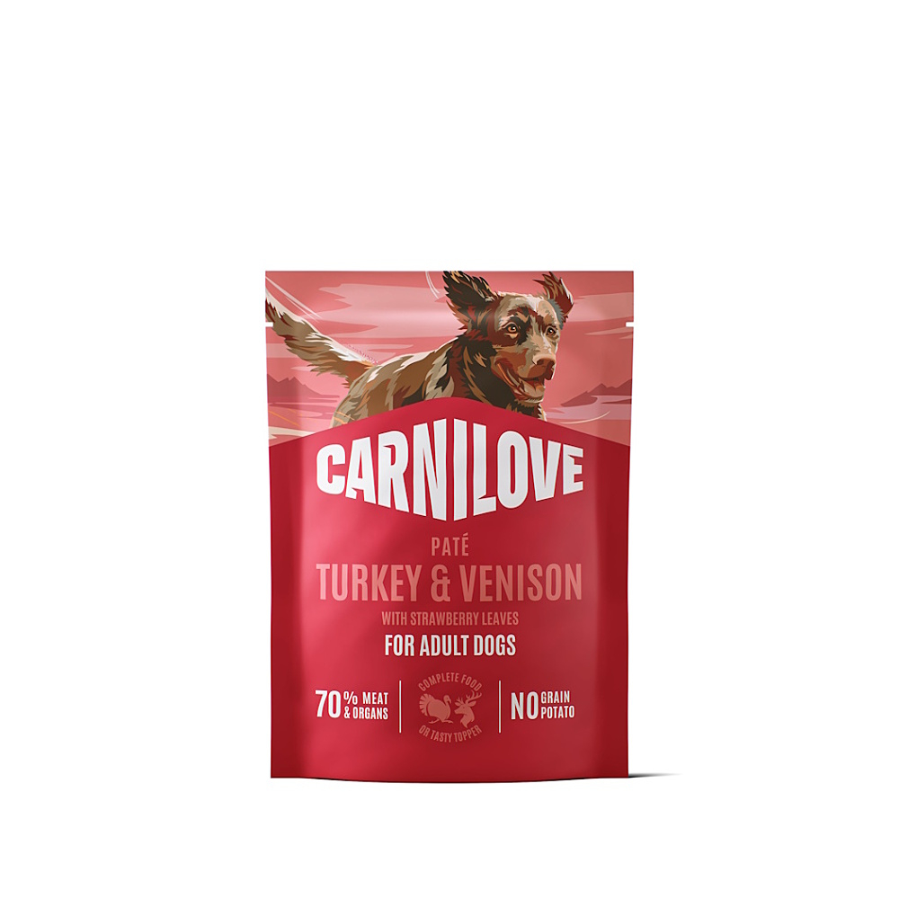 CARNILOVE Kapsička s paštikou pro psy krůta a zvěřina 300 g