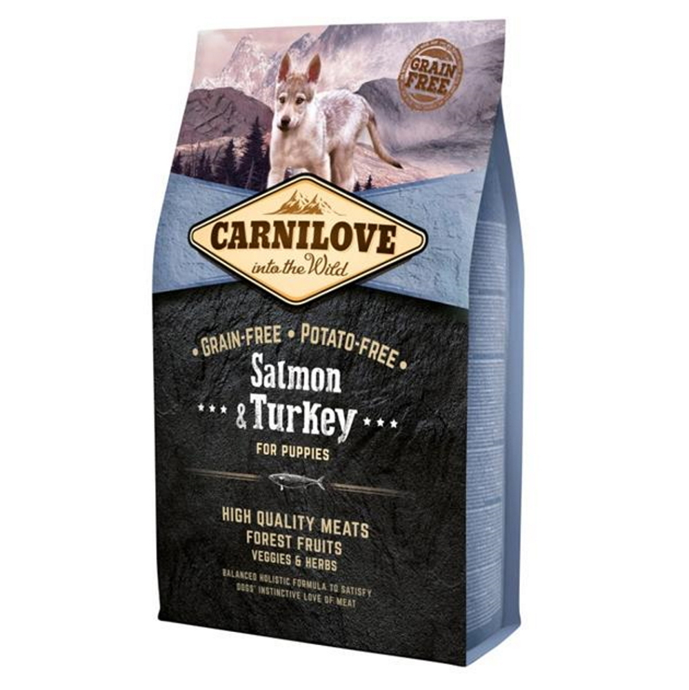 Levně CARNILOVE Salmon & Turkey granule pro štěňata 1 ks, Hmotnost balení: 12 kg