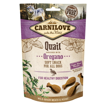 CARNILOVE Dog Semi Moist Snack Quail&Oregano 200g