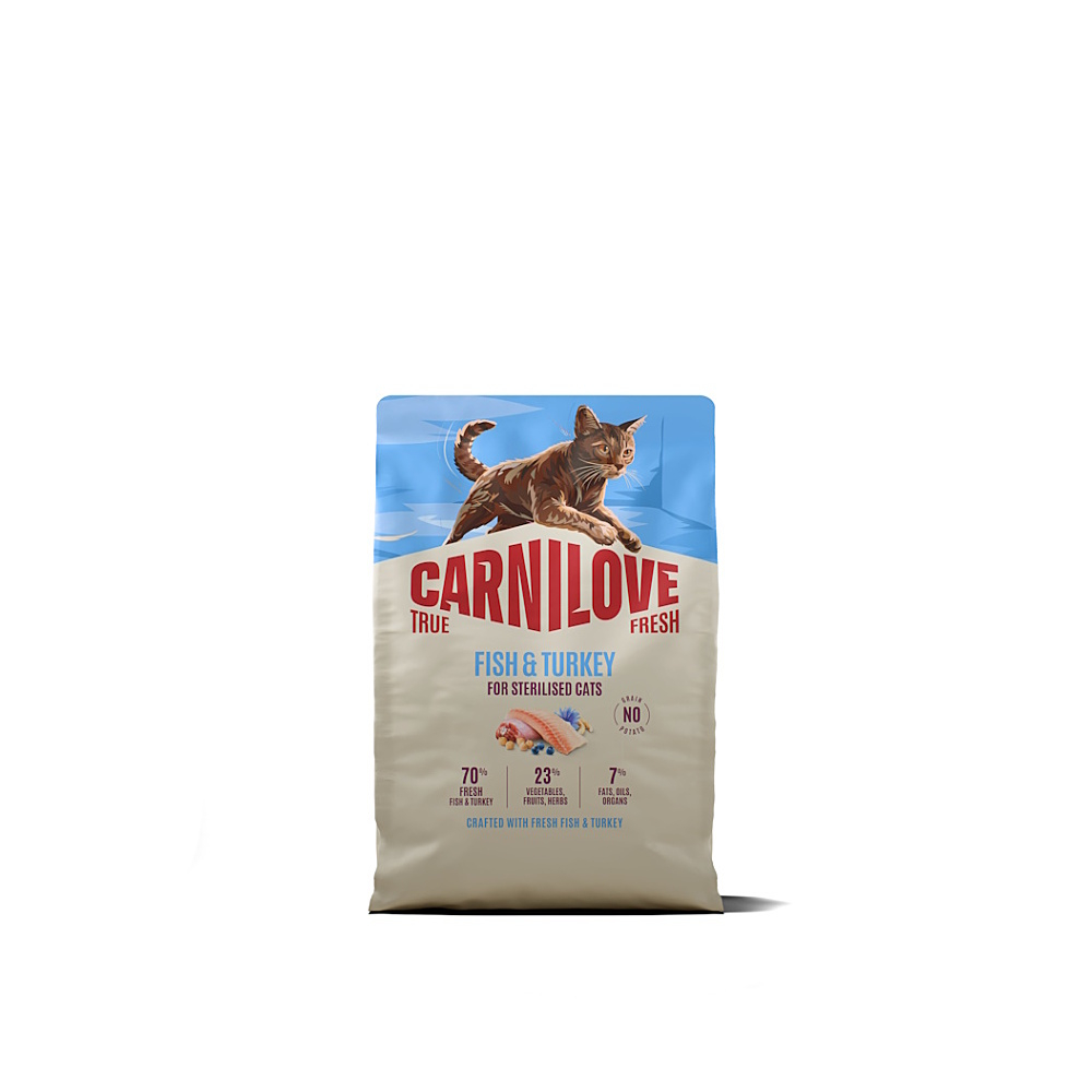 CARNILOVE True fresh cat granule ryba, krůta pro kastrované kočky 2 kg