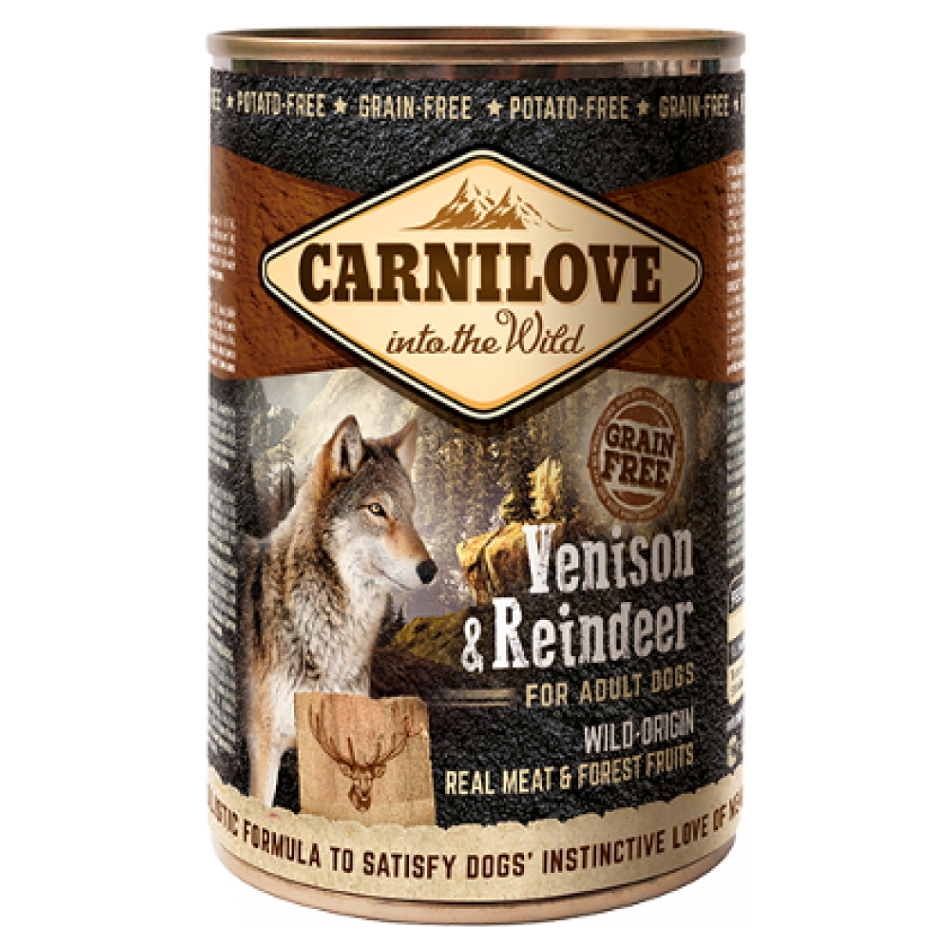 Levně CARNILOVE Dog venison + reindeer grain free pro psy 400 g