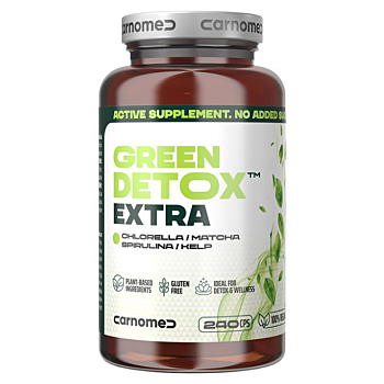 CARNOMED Green detox extra 240 kapslí (Detoxikace celého těla) - Jednosložkové