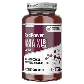CARNOMED RedPower Asta X 8 mg 120 kapslí (Antioxidanty) - Vícesložkové