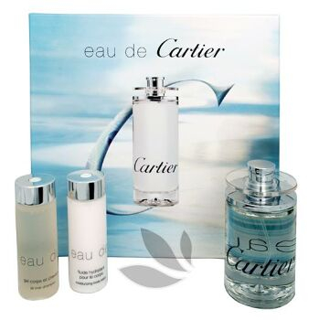 Cartier Eau de Cartier - toaletní voda s rozprašovačem 100 ml + sprchový gel 50 ml + tělové mléko 50 ml