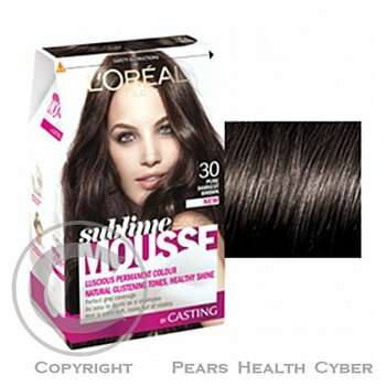 CASTING MOUSSE 30 - ryzí nejtmavší hnědá (Barvy na vlasy, melír na vlasy)