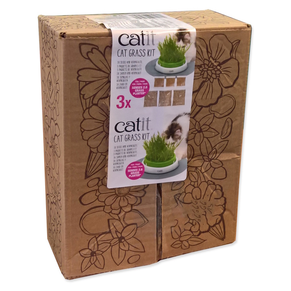 CATIT Cat Grass Kit Tráva 3 x 0,7 l