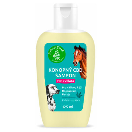 E-shop ZELENÁ ZEMĚ Šampon pro zvířata CBD 125 ml