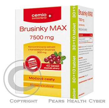 CEMIO Brusinky MAX 7500 mg 30 + 10 kapslí ZDARMA