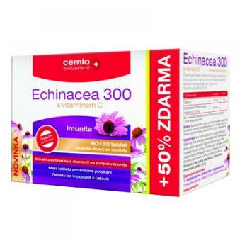 CEMIO Echinacea 300 s vitamínem C 60 + 30 tobolek