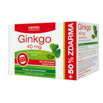 CEMIO Ginkgo 40 mg 60 + 30 kapslí ZDARMA