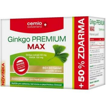 CEMIO Ginkgo premium max 60 + 30 tablet