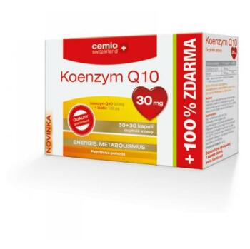 CEMIO Koenzym Q10 30 mg 30+30 kapslí ZDARMA
