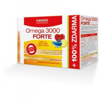 CEMIO Omega 3000 Forte s citrusem 60 tablet + 60 ZDARMA