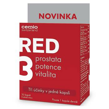 CEMIO RED3 Prostata, vitalita, potence 30 kapslí