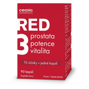 CEMIO RED3 Prostata, vitalita, potence 90 kapslí