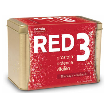 CEMIO RED3 Prostata, vitalita, potence v plechové dóz 90 kapslí