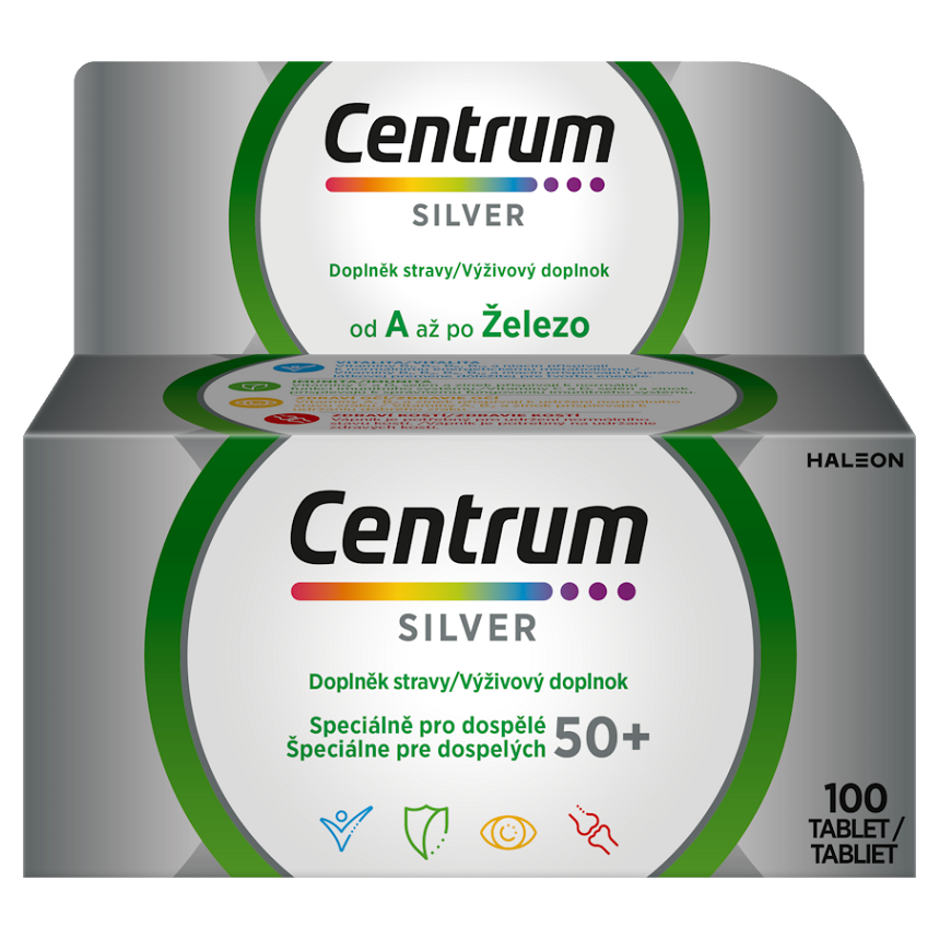 E-shop CENTRUM Multivitamín silver 50+ 100 tablet