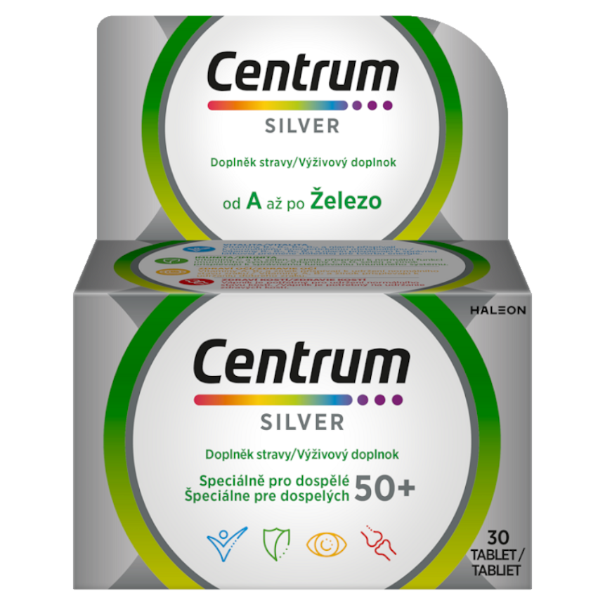Levně CENTRUM Multivitamín silver 50+ 30 tablet
