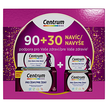 CENTRUM Multivitamín pro ženy 90 + 30 NAVÍC (Multivitamíny) - Vícesložkové, DIA