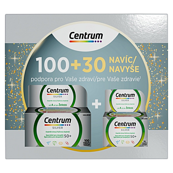 CENTRUM Multivitamín silver 50+  100 + 30 NAVÍC (Multivitamíny) - Vícesložkové