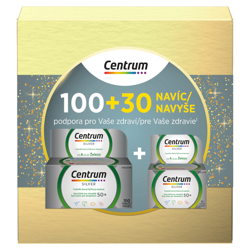 CENTRUM Multivitamín silver 50+  100 + 30 NAVÍC