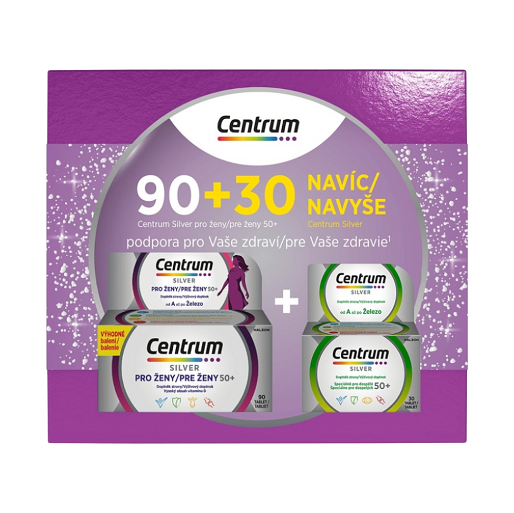 CENTRUM Silver ženy 90 + 30 tablet Dárkové balení