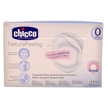 CHICCO Antibakteriální tampóny do podprsenky 60 kusů