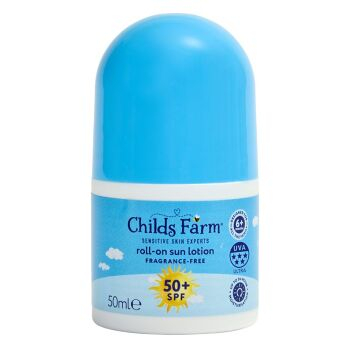 CHILDS FARM Dětské opalovací roll-on s SPF 50+ 50 ml (Dětské opalovací krémy) - Voděodolné
